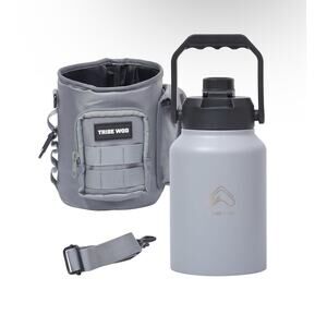 Tactical Water Bottle - 64 oz - Outdoor Military Water Bottles Stainless Steel